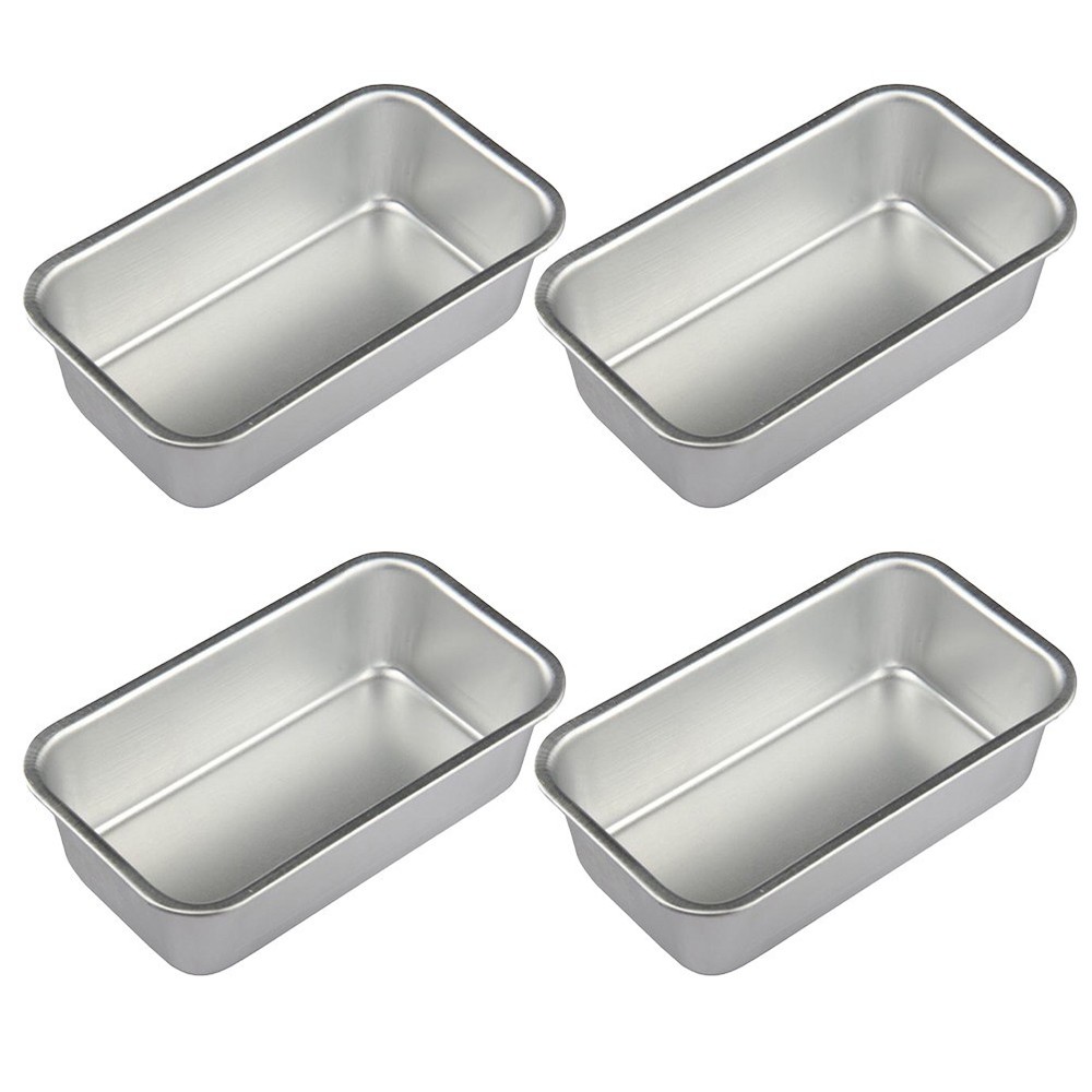 4pcs Practical Baking Tray Set for Cakes and Breads Kitchen Use