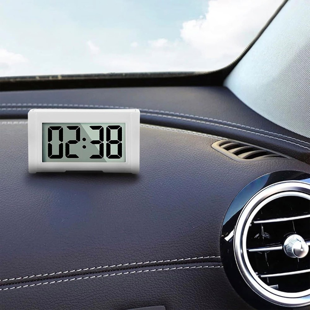 Battery Powered Digital Dashboard Clock - 2PCS Jumbo Display for Easy Viewing