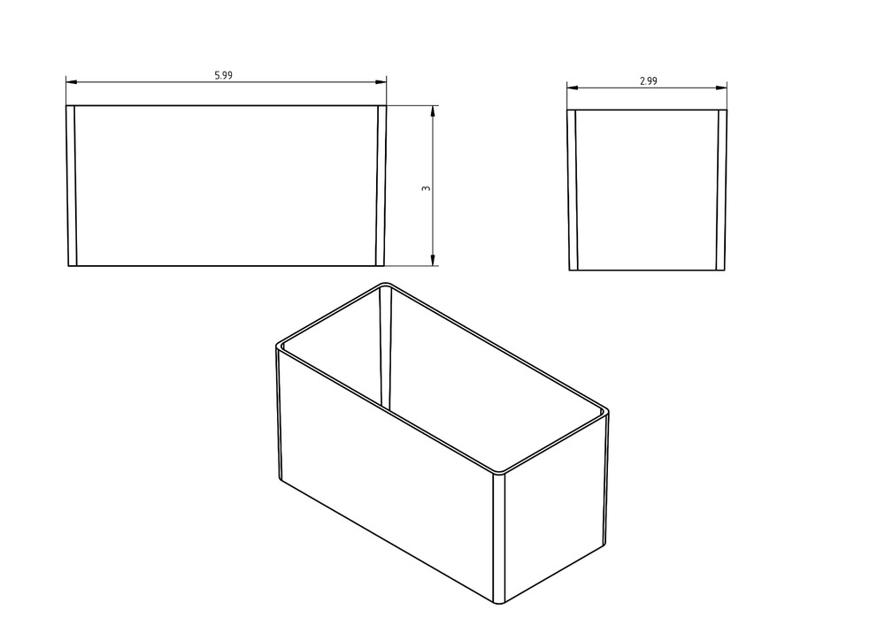 32pc 3x6" Drawer Organizer Bins Modular Storage Hardware Craft Toolbox System