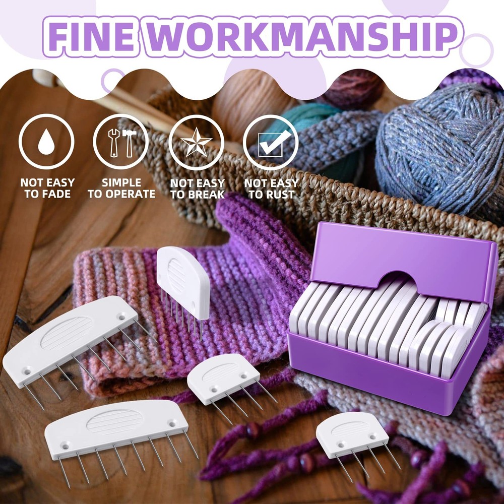20Pcs Knit Blockers & Pins Kit, Blocking Combs for S1-Set 1