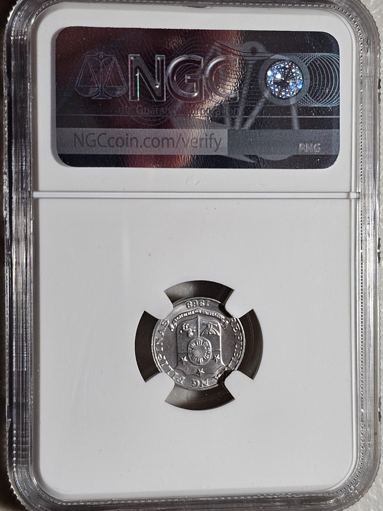 Philippines 1 Sentimo 1969/6 NGC MS 66