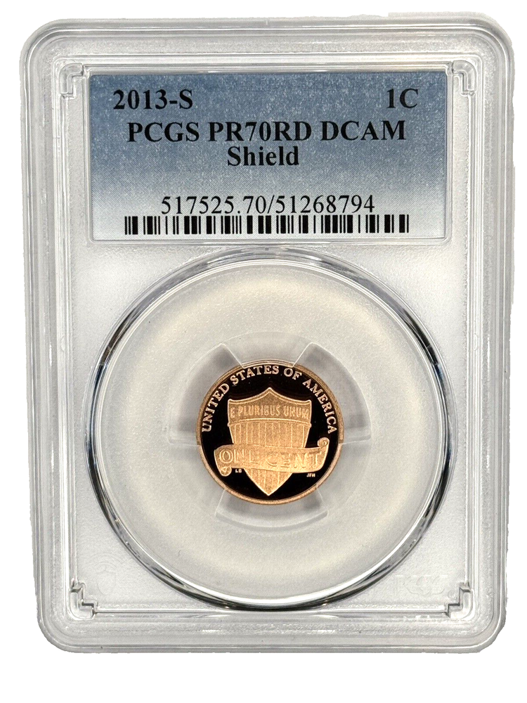 2013 S LINCOLN CENT PROOF PCGS PR70 RD DEEP CAMEO