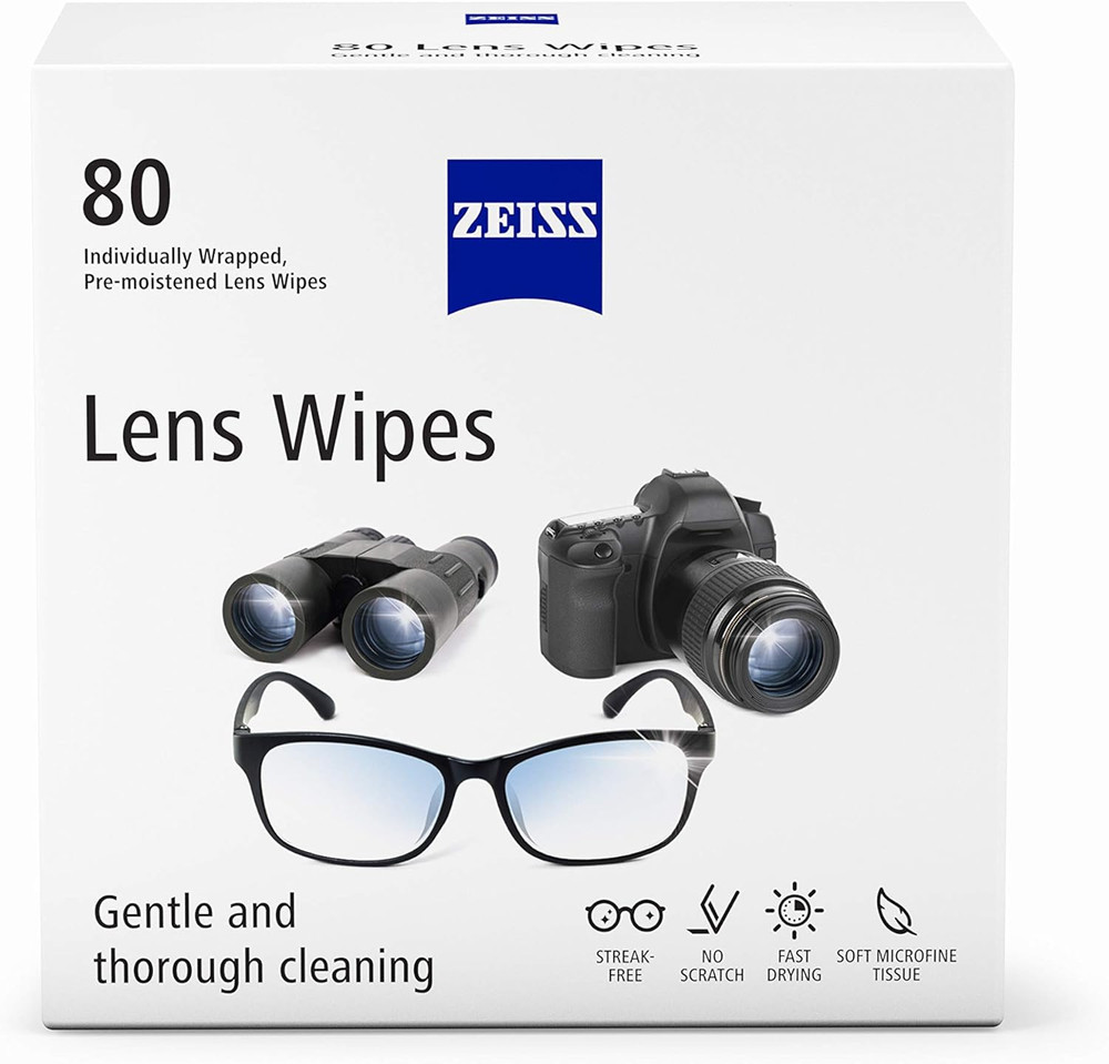 Pre-Moistened Lens Cleaning Wipes, 80 Count