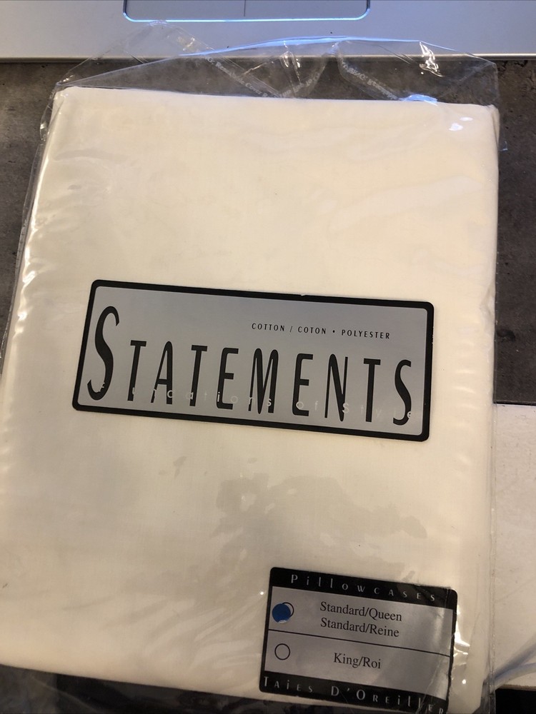 Statements Pair Standard  Pillowcase Beige  (ZI)
