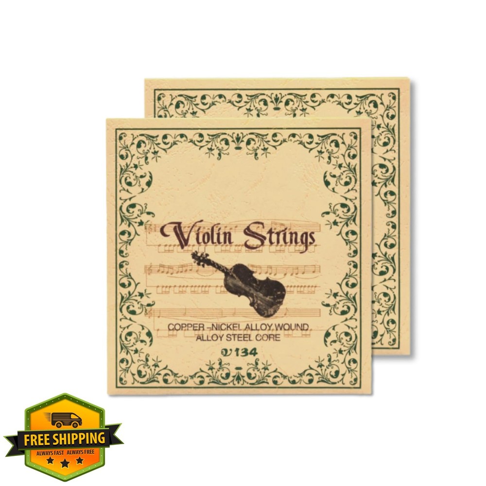 Cheerock 2 Sets Violin Strings, Universal Nickel-plated, GDAE, Medium Tension