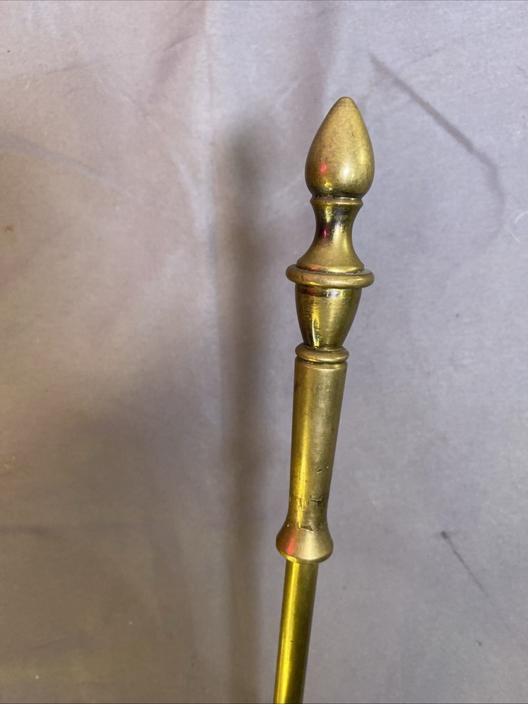 Solid Brass Fireplace Tool Set Shovel Fire Poker and stand