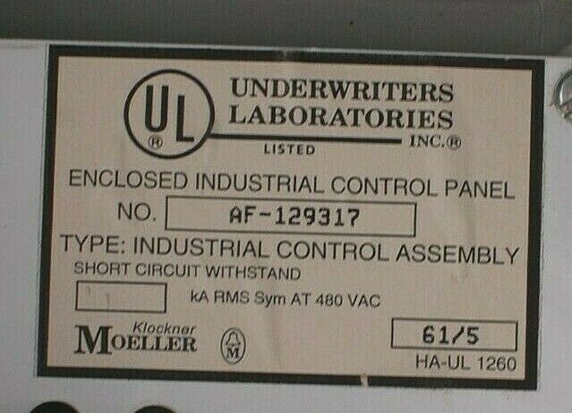 Moeller Manual Motor Starter Panel PKZMO-10