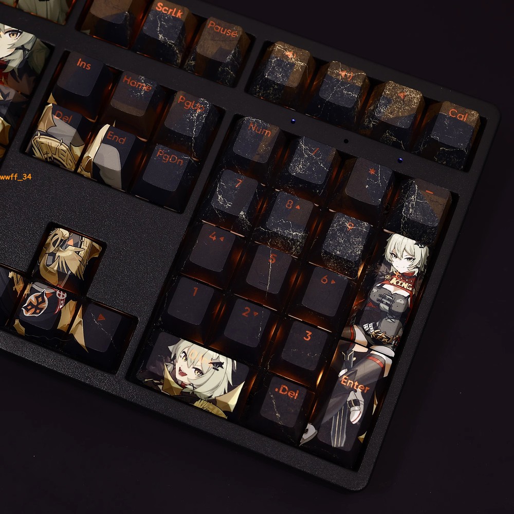 108 Keys Zenless Zone Zero Caesar King Keycap Button PBT Cherry MX Sublimation