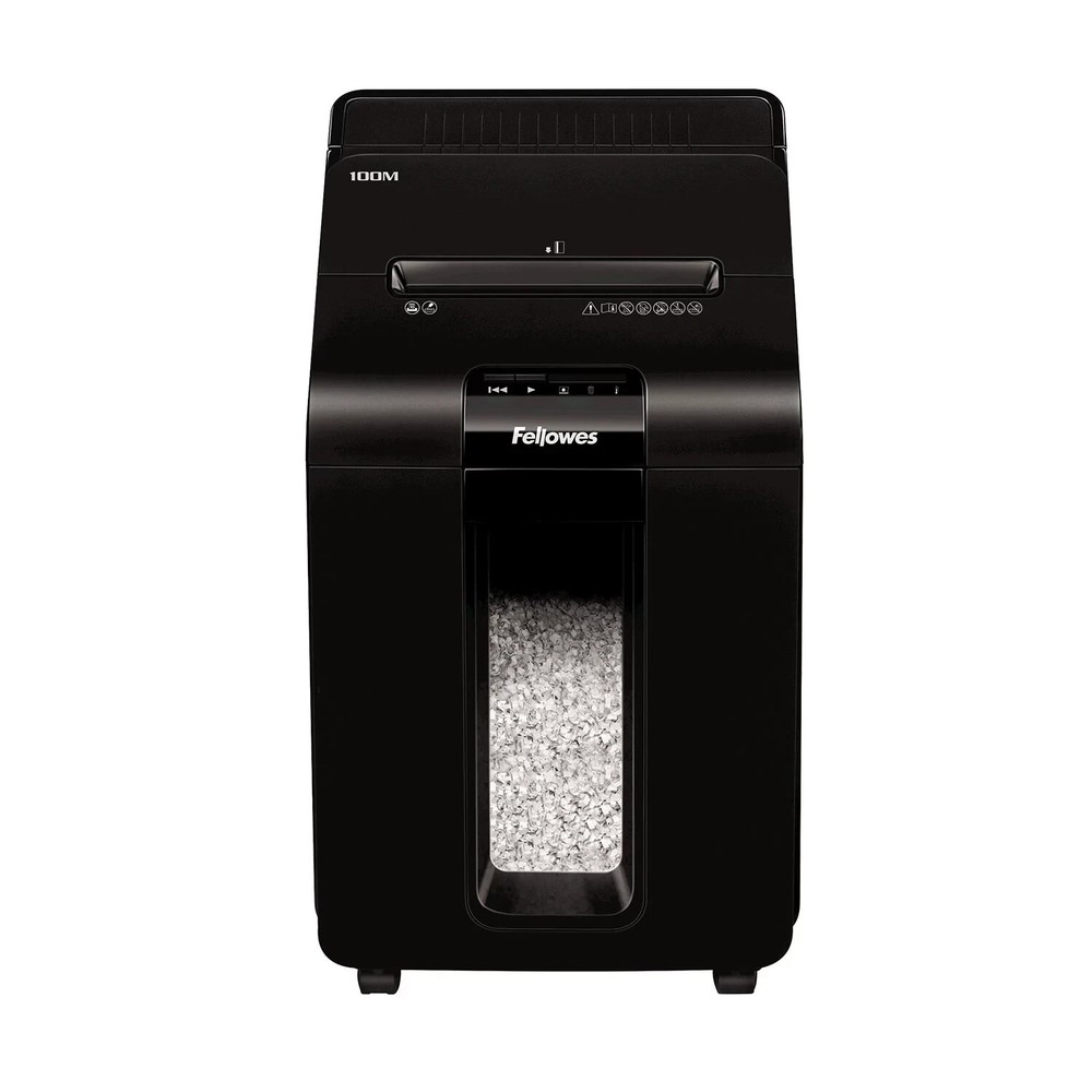 Fellowes AutoMax 100 Auto Feed Black Paper Shredder