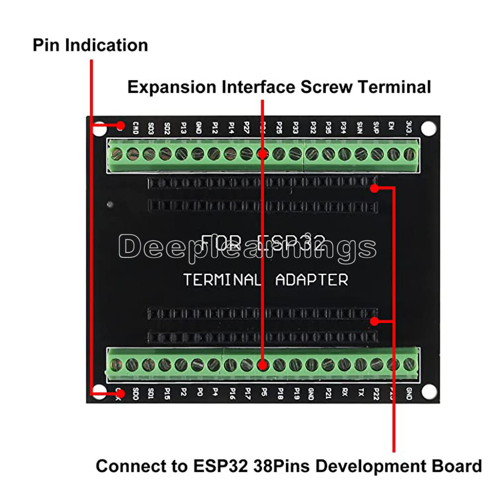 1PCS ESP32 Breakout Board GPIO ESP32S ESP32 Development Board ESP-WROOM-32