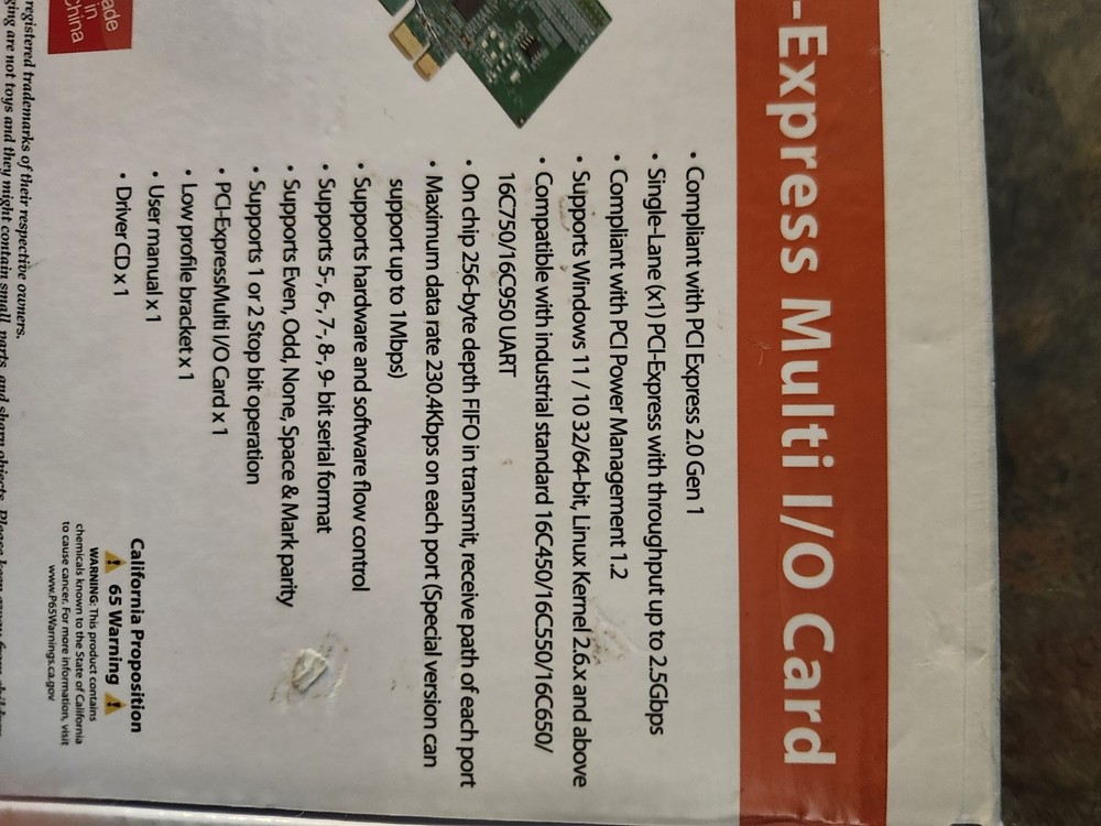 PCI Express Multi I/O Card