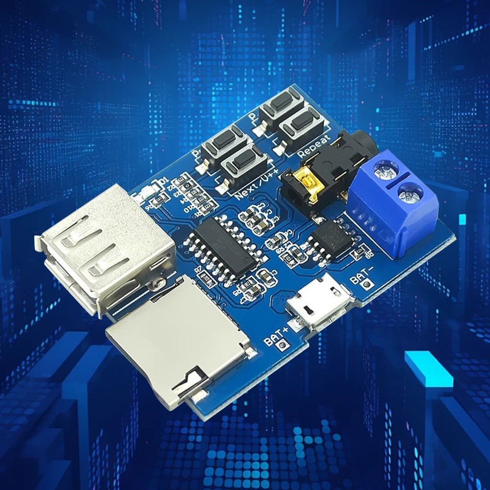 Compact Design of MP3 Decoder Board Makes It Ideal for Portable Audio Systems