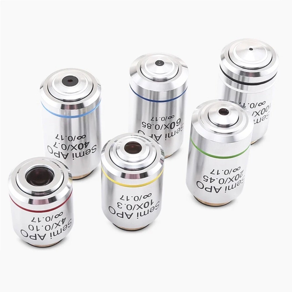 4x - 100x Semi Apochromatic APO Plan Infinite biological Objective Lens