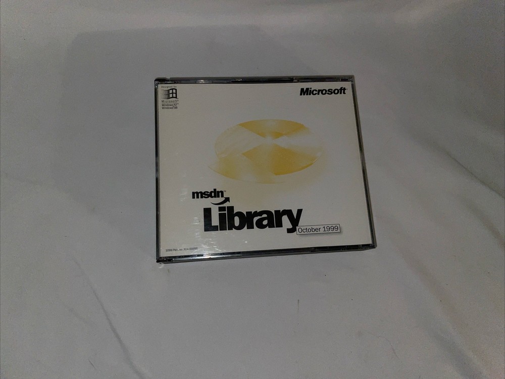 Microsoft msdn Library October 1999 ~ CD-ROM 3 Disc For Windows 98 NT