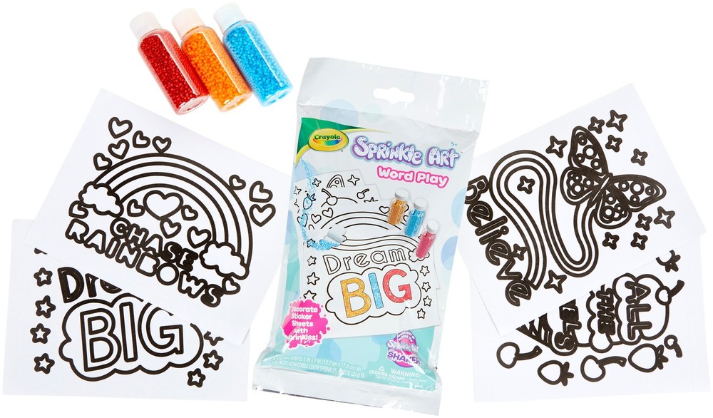 Crayola Sprinkle Art Activity Kit Word Play