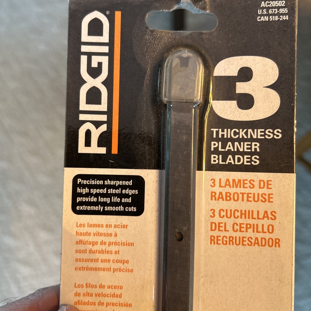 RIDGID 13 in. Thickness Planer Replacement Blades (3-Pack)