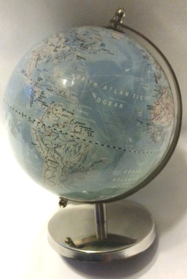 World Map 6" Atlas Globe Desktop Table Decorative Office Decor AB