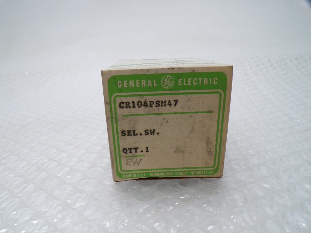 GENERAL ELECTRIC CR104PSM47 SELECTOR SWITCH NSMP