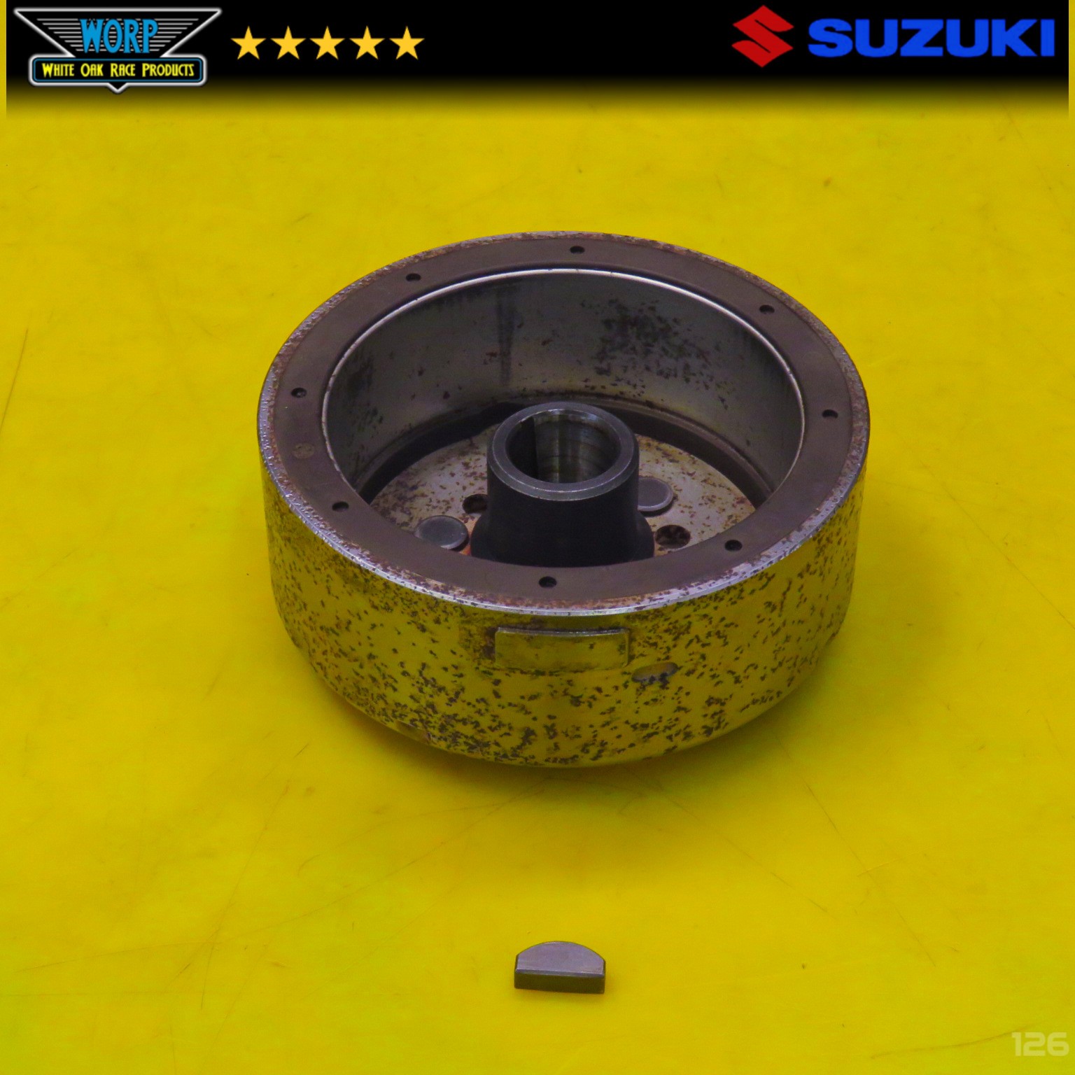 1986 SUZUKI QUADRACER 250 LT250R FLYWHEEL ROTOR FLY WHEEL MAGNETO ~ OEM 85-92
