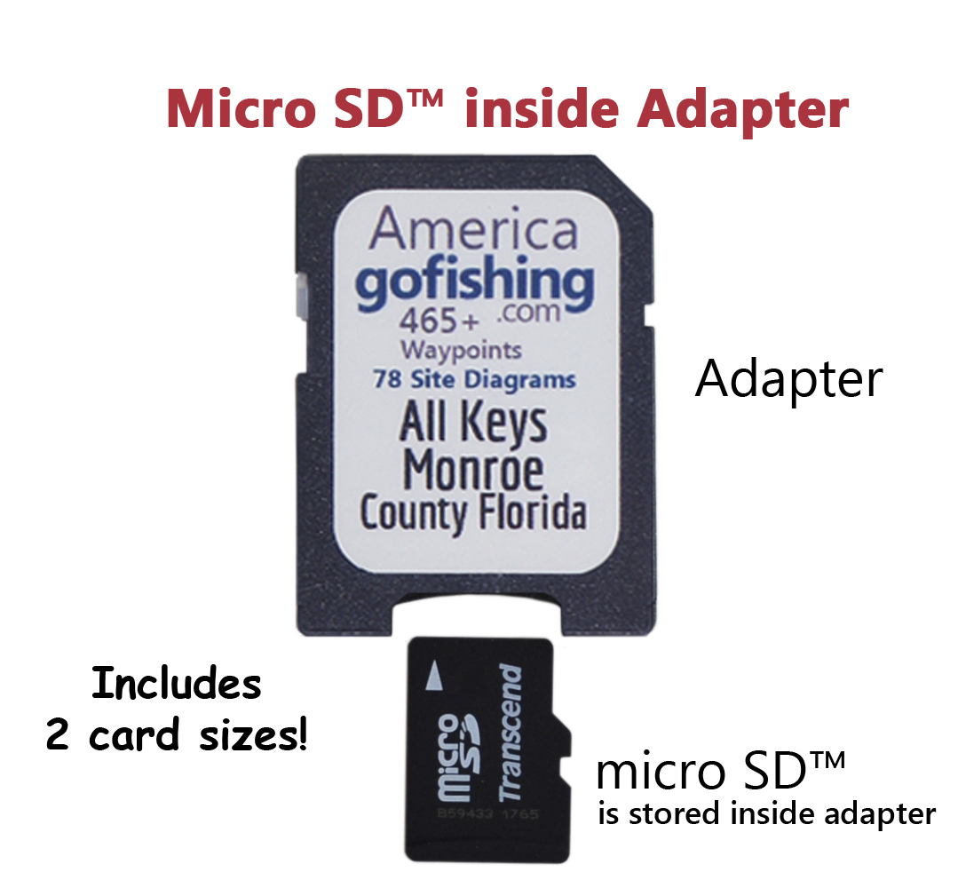 Southeast Florida Fishing & Dive Sites Memory Card