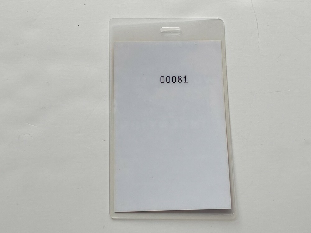 KISS vintage Laminate Pass MANAGEMENT Unplugged Convention Concert Tour 1995