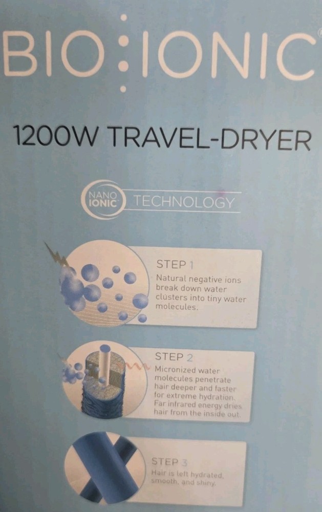 Bio Ionic Travel Dryer 1200W