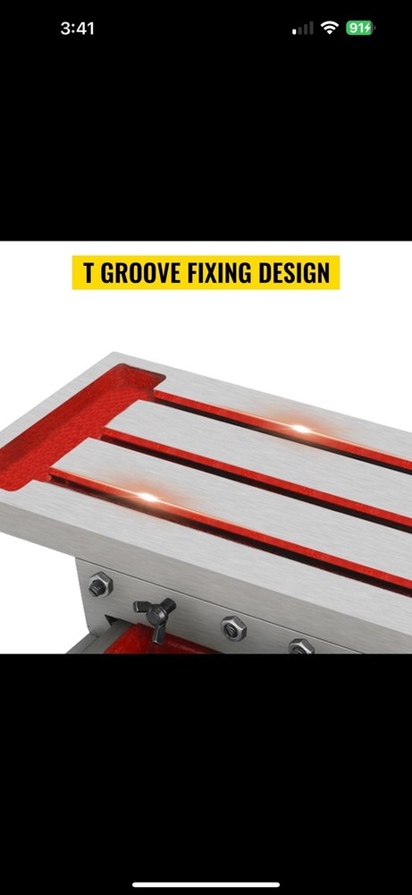 Compound Milling Machine Work Table 2 Axis Cross Slide Bench Drill Vise Fixture