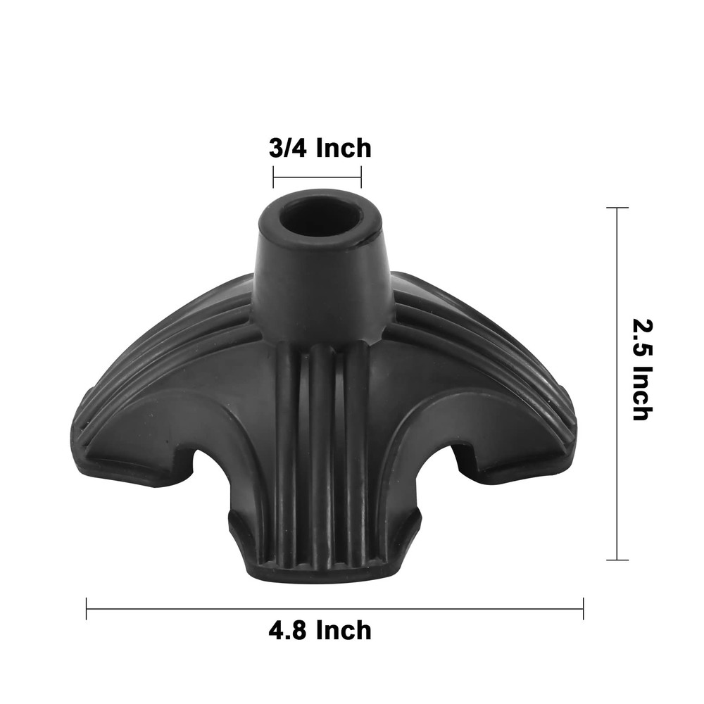 Walking Cane Tip | Self Standing, Quad Replacement for Walking Cane (3/4I