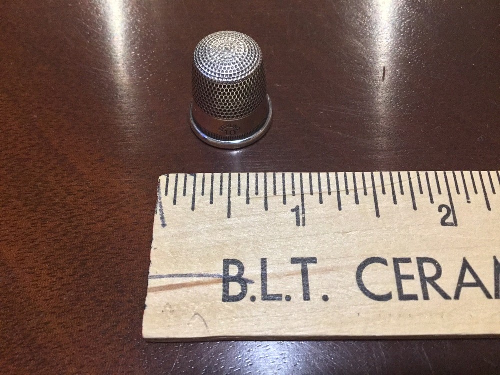 Vintage Sterling Silver Thimble Size #10