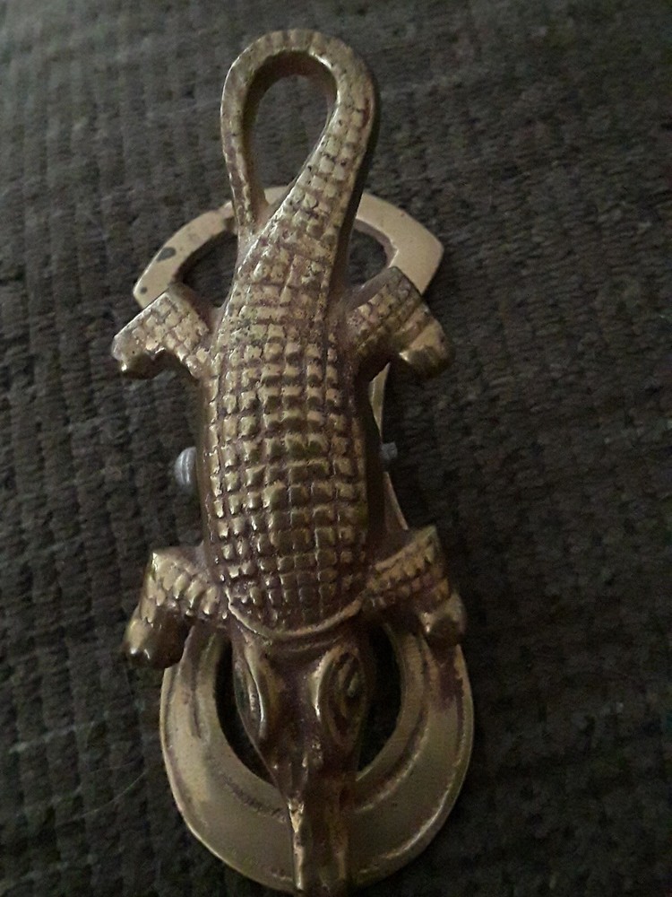 Brass Crocodile Clip Alligator Design Binder Clip