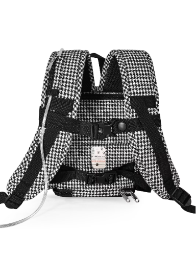 o2totes: Backpack For Inogen Rove 6 Lightweight Backpack w/Pockets - Houndstooth