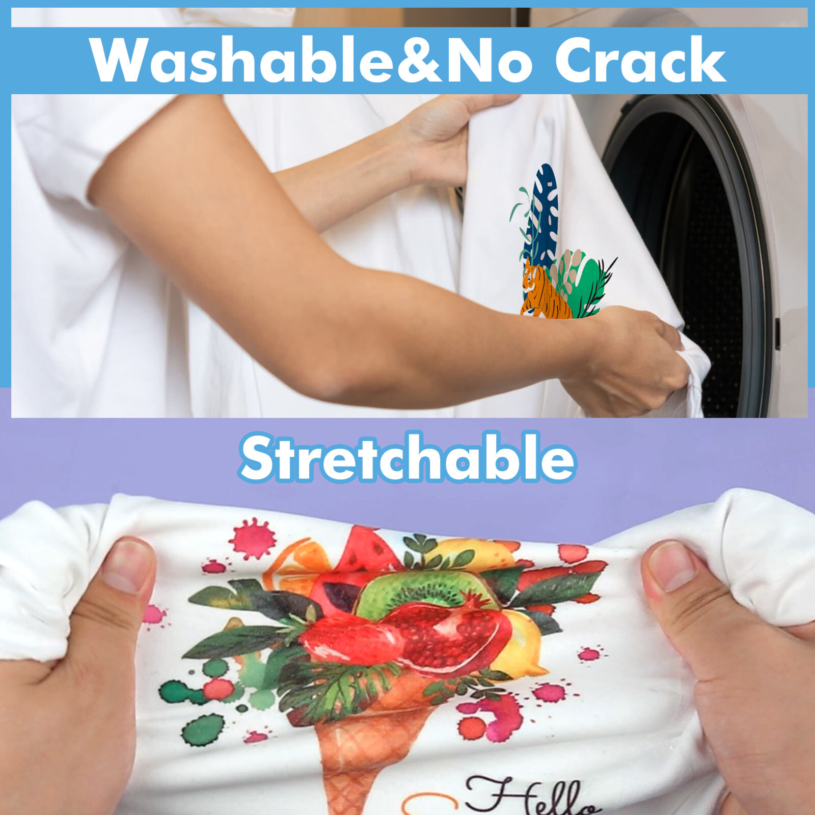 A-SUB Sublimation HTV for Dark Fabrics T-shirt 12" x 10FT-30FT Matte White Vinyl