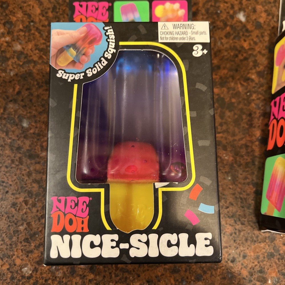 Nee Doh Nice-Sicle Super Solid Squish Tactile Squeeze Toy