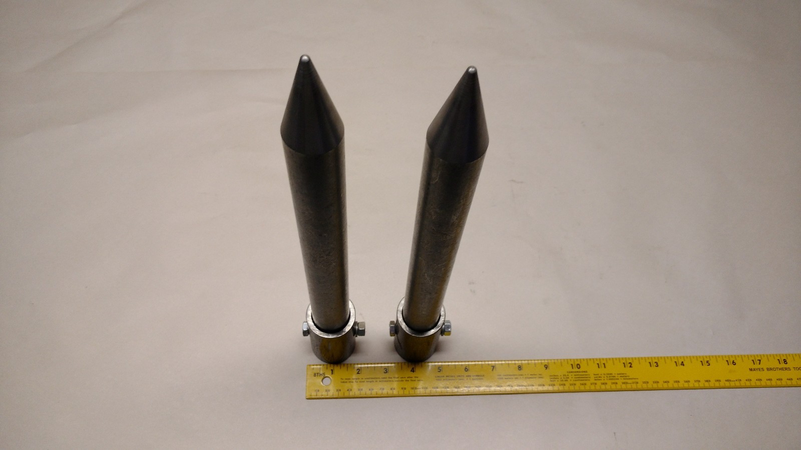 USA - NEW - ROUND BALE STABILIZER SPIKE SPEAR MOVER TINE - WITH MOUNTING SLEEVES