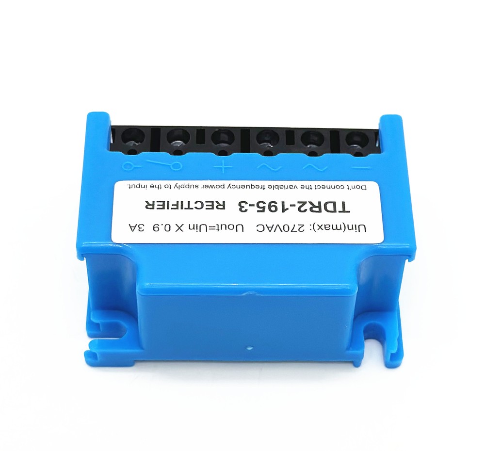 TDR2-195-3 Uin max 270VAC Uout=Uin*0.9 3A full-wave brake rectifier module