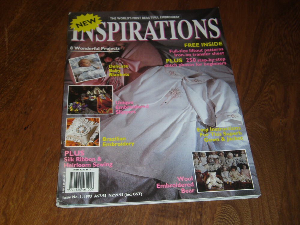 Inspirations Issue 1 1993 The World's Most Beaufiful Embroidery