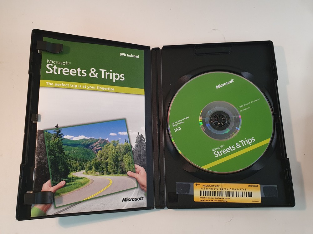 MS Streets & Trips 2009 Manual PC DVD Mapping Tool Software Microsoft