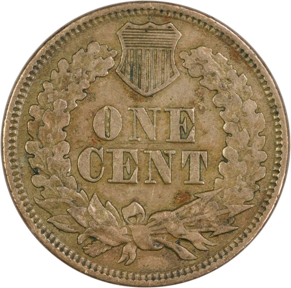 1862 Indian Cent EF Uncertified #1001