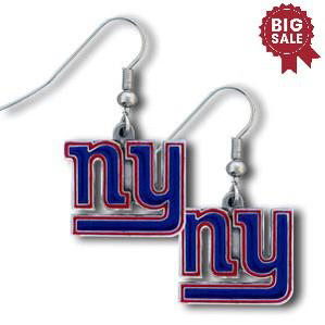 New York Giants Dangle Earrings