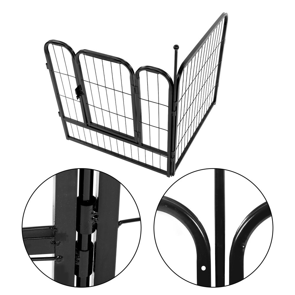 Dog Playpen 24 Inch 16 Panels Heavy Duty Metal Pet Exercise Pen Indoor Outdoor