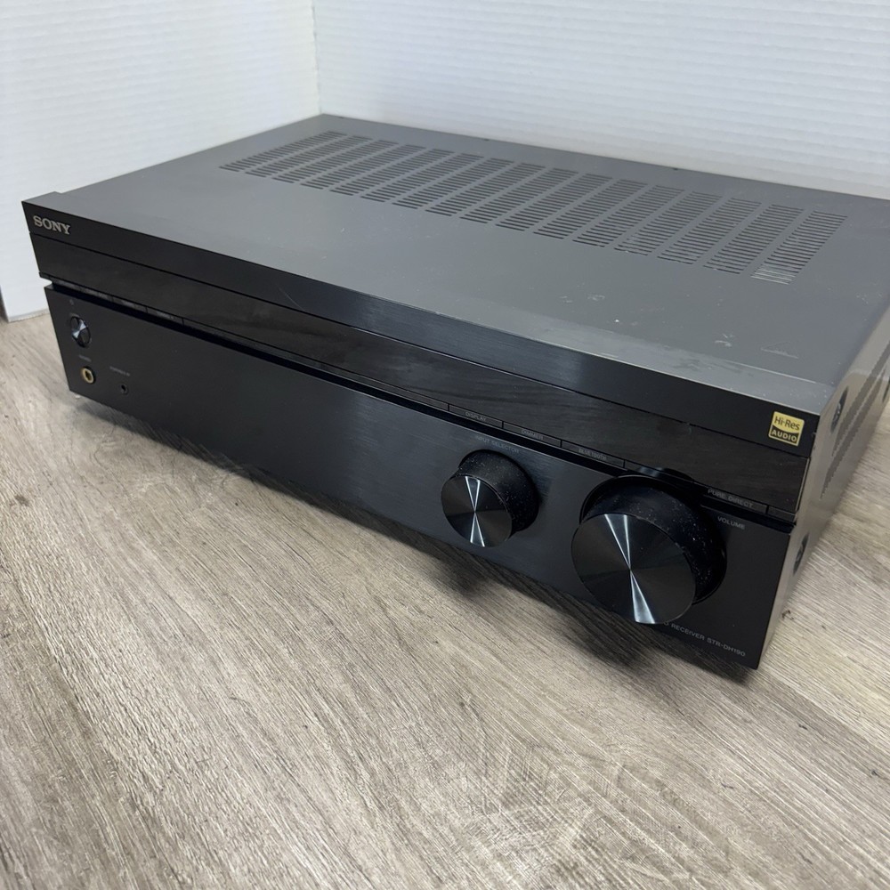Sony STR-DH190 Stereo Receiver 2 channel Phono Inputs Bluetooth, Remote Bundle