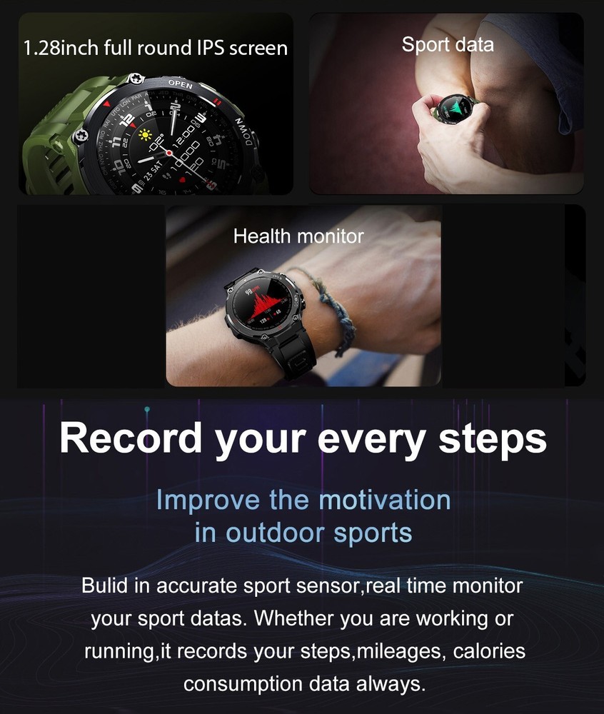 Military Smart Watch For Men