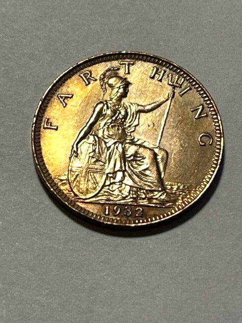 1932 Great Britain Farthing BU #16480