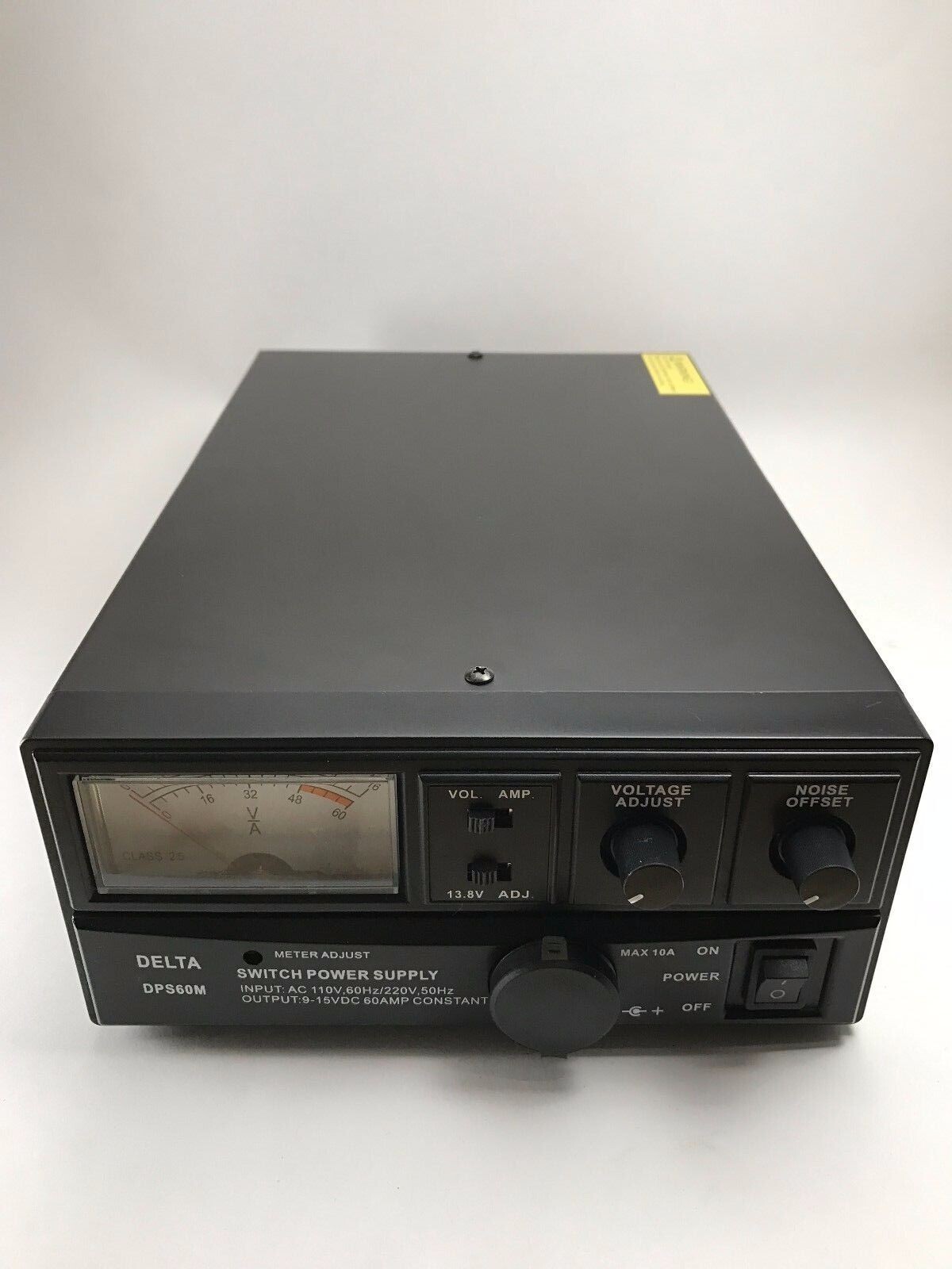 60 Amp Power Supply DELTA DPS60M 12v AC/DC w/ Variable Voltage For Ham CB Radio