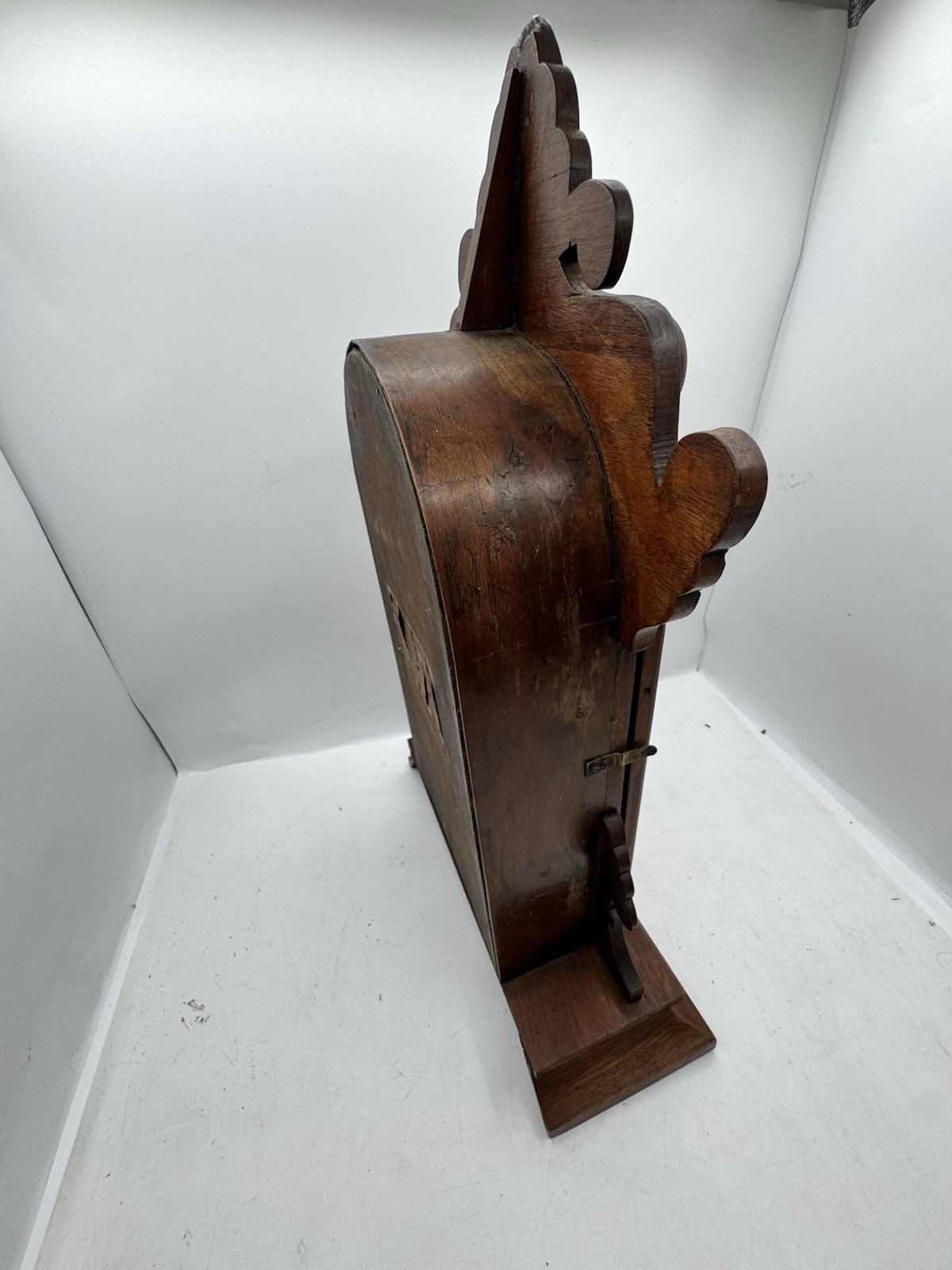 Antique 1800s WM L Gilbert Mantle Clock W/Key Tested Runs