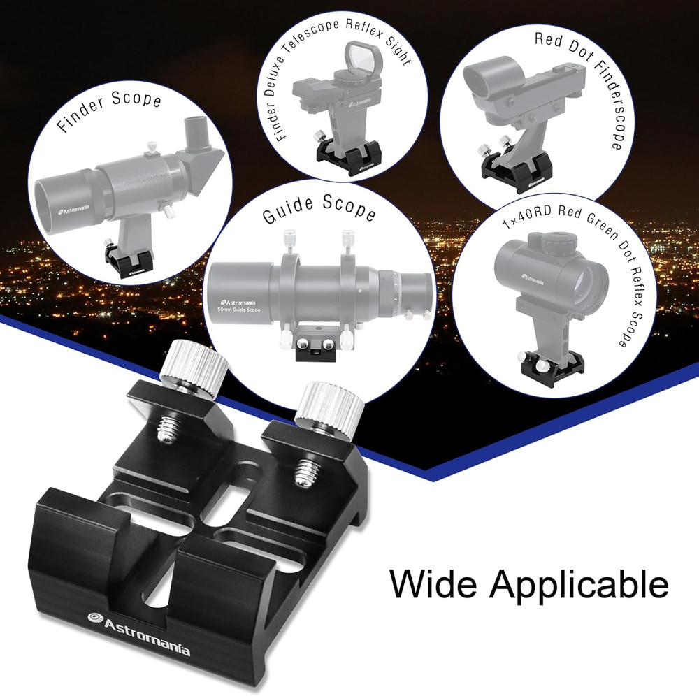 Finder Scope Mount Universal Dovetail Base, Telescope Dovetail Base Compatible w