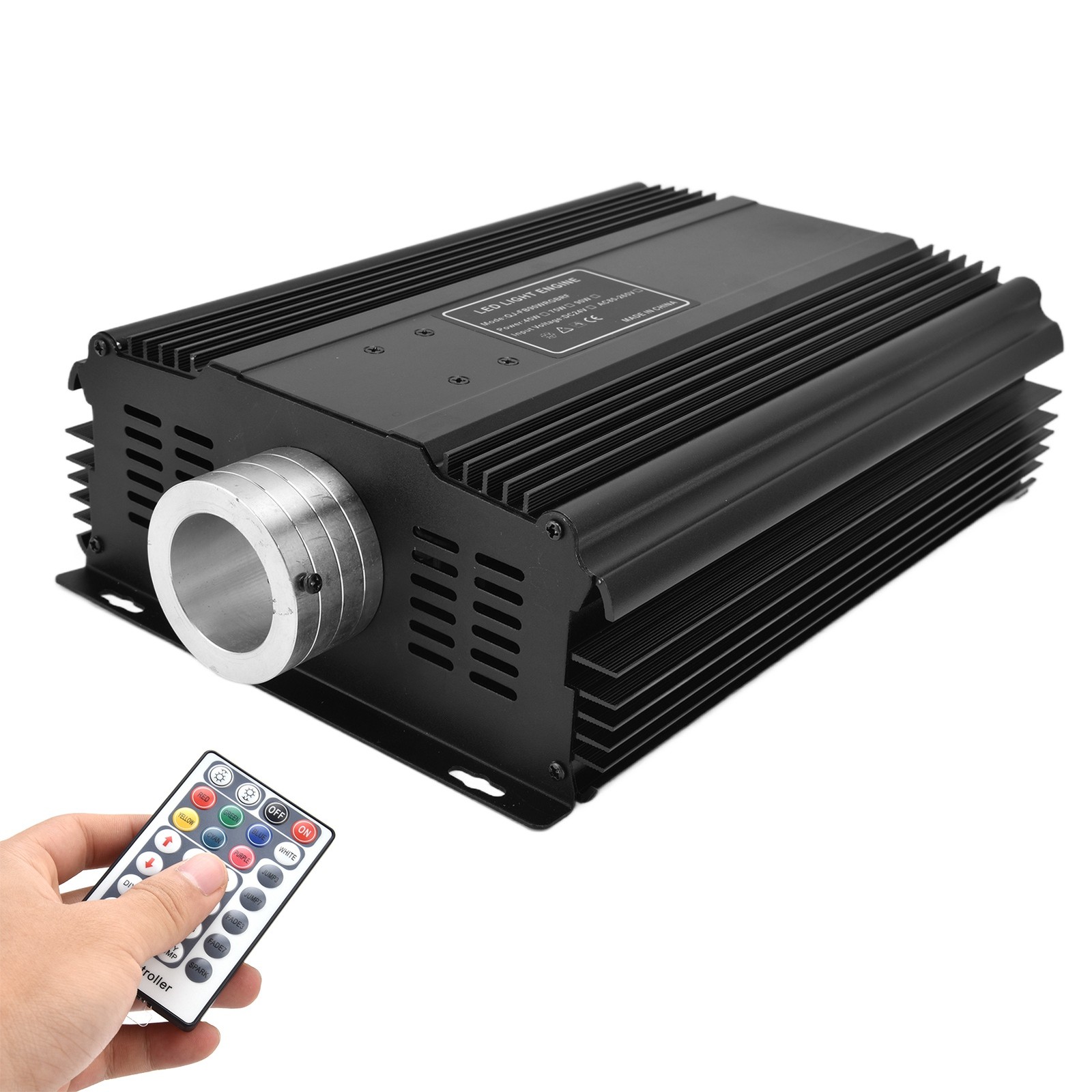 90W LED Fiber Optic Lights Kit RGB+W Fiber Optic Driver With 28Key Remote