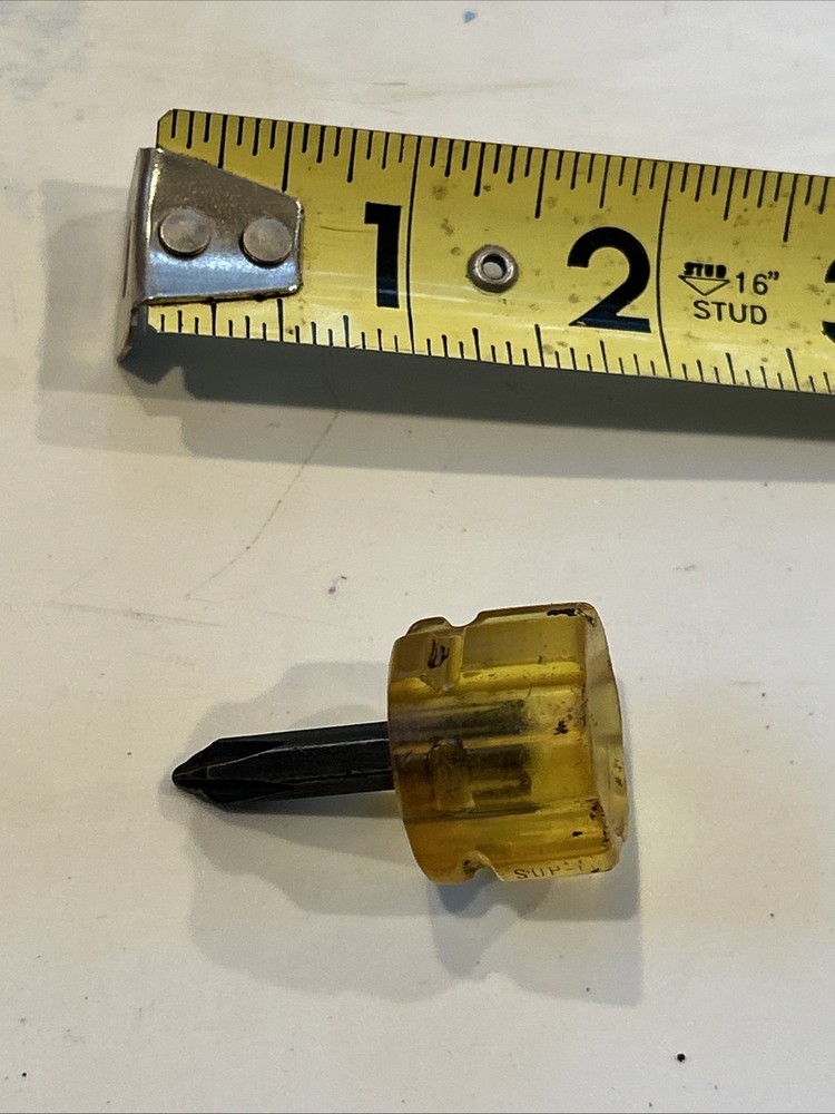 Snap On SDP1 Micro Stubby Short Amber Screwdriver Phillips