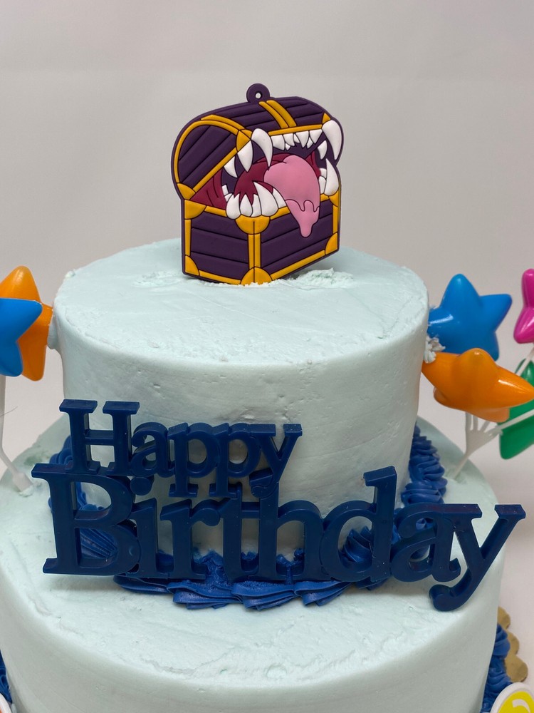 Dungeons and Dragons Chest Cake Topper Set
