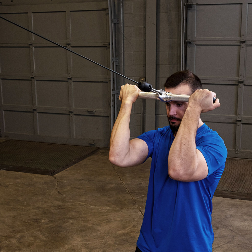 Body-Solid Tools Aluminum Revolving Straight Bar